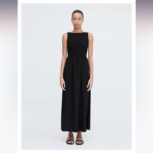 Hill House Home Cosima Nap Dress in Black Jersey size Small